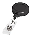 Bonitas Insigneea Round Badge Reels, Black, Pack Of 25