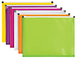 OfficeMax Poly Zip Envelopes, Assorted Colors, Letter, 6/PK 1 thumbnail image