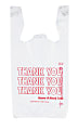 Inteplast Hilex Poly Thank You Bags, 21"H x 11 1/2"W x 6 1/2"D, White, Pack Of 500 1 thumbnail image