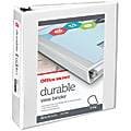 Office Depot® Brand Durable View 3-Ring Binder, 2" Slant Rings, White