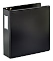 Office Depot® Brand Durable 3-Ring Binder With Label Holder, 3" D-Rings, 100% Recycled, Black