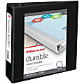 Office Depot® Brand Durable View 3-Ring Binder, 3" Slant Rings, Black