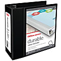 Office Depot® Brand Durable View 3-Ring Binder, 5" Slant Rings, Black