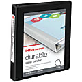Office Depot® Brand Durable View Slant-Ring 3-Ring Binder, 1" Slant Rings, Black 1 thumbnail image