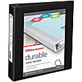 Office Depot® Brand Durable View 3-Ring Binder, 1 1/2" D-Rings, Black 1 thumbnail image
