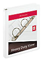 [IN]PLACE® Heavy-Duty Nonstick View 3-Ring Binder, 1" Round Rings, White 1 thumbnail image