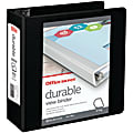 Office Depot® Brand Durable View 3-Ring Binder, 4" Slant Rings, Black 1 thumbnail image