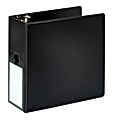 Office Depot® Brand Durable 3-Ring Binder With Label Holder, 5" D-Rings, 100% Recycled, Black