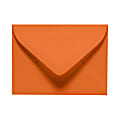 LUX Mini Envelopes, #17, Gummed Seal, Mandarin Orange, Pack Of 50