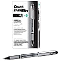 Pentel® EnerGel™ NV Liquid Gel Pens, Medium Point, 0.7 mm, Black Ink, Pack Of 12 Pens