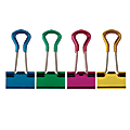 OfficeMax Grip Binder Clips, Small, Assorted Colors, Pack Of 24 1 thumbnail image