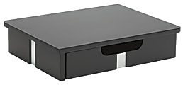 OfficeMax Bevel Monitor Stand, 3.5" x 15" x 12", Black 1 thumbnail image