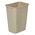 Highmark™ Standard Wastebasket, 10 1/4 Gallons, Beige 1 thumbnail image