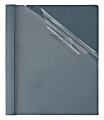 Office Depot® Brand Clear-Front Report Covers With Pocket, 8 1/2" x 11", 1/2" Capacity, Navy, Pack Of 25 1 thumbnail image