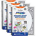 Prang Amazing Artists Sketch Books, 8-1/2" x 11", Multicolor, Pack Of 3 Books 1 thumbnail image