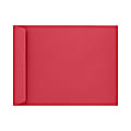 LUX Open-End 9" x 12" Envelopes, Gummed Seal, Holiday Red, Pack Of 50