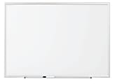 FORAY™ Magnetic Porcelain Dry-Erase Whiteboard, 48 1/8" x 34 1/4", Aluminum Frame With Silver Finish