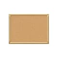 OfficeMax® Brand Oak Cork Board, 3" x 5", Wood Frame With Oak Finish
