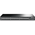 TP-LINK TL-SG1048 - 48-Port Gigabit Ethernet Switch - Plug and Play - Sturdy Metal w/ Shielded Ports - Rackmount - Fanless - Traffic Optimization - Unmanaged - Black