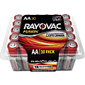 Rayovac Fusion Premium Alkaline AA Batteries Pack - For Multipurpose - AA - 30 / Pack