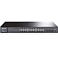 TP-LINK TL-SG5428 24-port Pure-Gigabit L2 Managed Switch, 24 10/100/1000Mbps ports, 4 Gigabit SFP slots