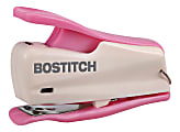 Bostitch® InCourage™ Nano® Mini Stapler, 12 Sheet Capacity, Pink/White