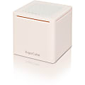 A.M.P Sugarcube Speaker System - Portable, Desktop - Battery Rechargeable - Wireless Speaker(s) - White 1 thumbnail image