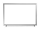 OfficeMax Dry-Erase White Board, Melamine, 96" x 48", White, Silver Aluminum Frame 1 thumbnail image