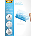 Fellowes Self-Adhesive Pouches - Photo, 5mil, 5 pack - Laminating Pouch/Sheet Size: 6.25"x 5 mil Thickness - Type G - Glossy -  - 5220401 1 thumbnail image