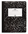 Office Depot® Brand Schoolio Marble Composition Book, 9 3/4" x 7 1/2", Wide Ruled, 80 Pages (40 Sheets), Black/White 1 thumbnail image