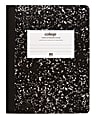Office Depot® Composition Book, 9 3/4" x 7 1/2", College Ruled, 80 Pages (40 Sheets), Black/White