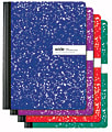 Office Depot® Brand Marble Composition Book, 7 1/4" x 9 3/4", Wide Ruled, 160 Pages (80 Sheets), Assorted Colors