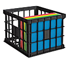 OfficeMax File Crate, Black