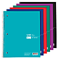 Office Depot® Brand Wirebound Notebook, 8" x 10 1/2", 1 Subject, Wide Ruled, 200 Pages (100 Sheets), Assorted Colors 1 thumbnail image