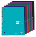 Office Depot® Brand Wirebound Notebook, 8" x 10 1/2", 1 Subject, Wide Ruled, 200 Pages (100 Sheets), Assorted Colors 1 thumbnail image