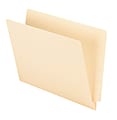 Office Depot® Brand 2-Ply End-Tab Folders, Straight-Cut Tabs, Letter Size, Manila, Box Of 100