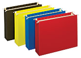 Office Depot® Brand Hanging Pockets With Full-Height Gussets, Letter Size (8-1/2" x 11"), 3 1/2" Expansion, Assorted Colors, Pack Of 4 1 thumbnail image