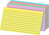 Office Depot® Brand Rainbow Index Cards, Ruled, 5" x 8", Assorted Colors, Pack Of 100 1 thumbnail image