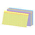 Office Depot® Brand Ruled Rainbow Index Cards, 3" x 5", Assorted Colors, Pack Of 100 1 thumbnail image