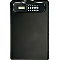 OIC Calculator Clipboard with Built-in Ruler - 9" x 13 3/4" - Plastic - Black - 1 Each 1 thumbnail image