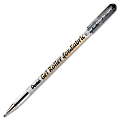 Pentel Fabric Gel Roller - Bold Pen Point Type - 1 mm Pen Point Size - Black Gel-based Ink - 1 Each 1 thumbnail image
