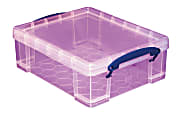Really Useful Box® Plastic Storage Box, 8.1 Liters, Pink 1 thumbnail image