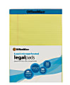 OfficeMax Legal Pads, 8 1/2" x 11 3/4", Canary, Pack Of 6