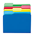 Office Depot® Brand 2-Tone File Folders, 1/3 Cut, Letter Size, Assorted Colors, Pack Of 24