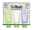 Humangear® GoToob® Soft Travel Bottles, 2 Oz, Assorted Colors, Pack Of 3 1 thumbnail image