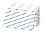 Office Depot® Brand Ruled Index Cards, 4" x 6", White, Pack Of 300 1 thumbnail image