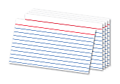 Office Depot® Brand Ruled Index Cards, 3" x 5", White, Pack Of 300 1 thumbnail image
