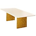 Bevis® Basyx™ Rectangular Conference Table Base, Medium Oak 1 thumbnail image