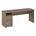 Bush® Furniture Cabot 72"W Computer Desk With Drawers, Ash Gray, Standard Delivery 1 thumbnail image