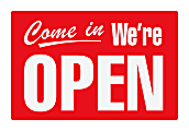 Cosco® Open/Closed 2-Sided Sign, 8" x 12", Red